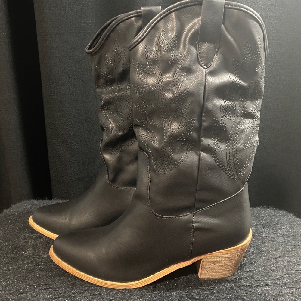 Black “Cowboy Boots with Heels